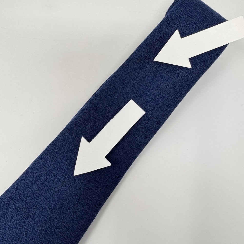 Craigmill Wool Tie Mens One Size Blue Made in Scotland Classic Solid - Picture 7 of 8